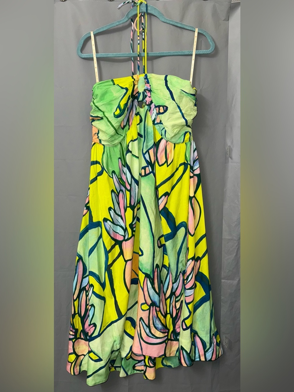 Farm Rio x Anthropologie halter maxi dress size L